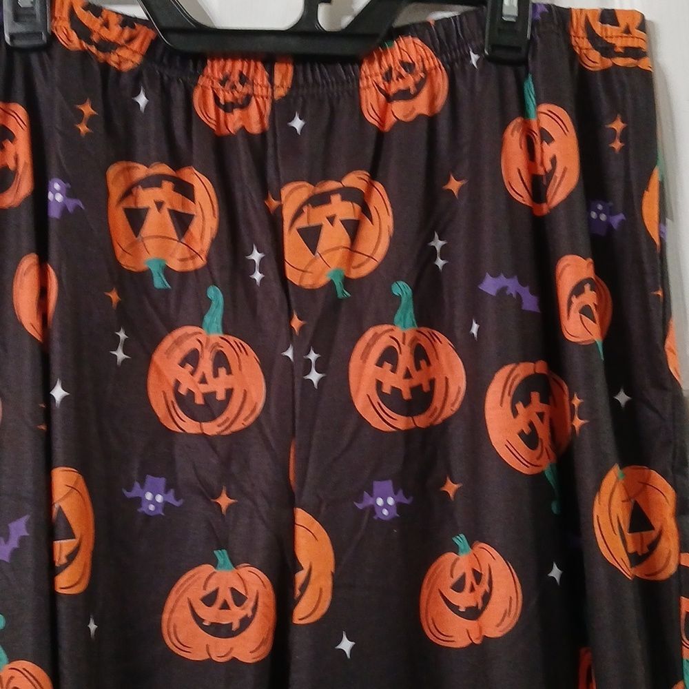 Halloween Pumpkin Pajama Set Jack o Lantern Print Sz XXL NIP - Picture 10 of 12